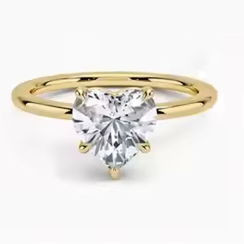 1 to 3Ct D/VVS Lab Grown Diamond Ring