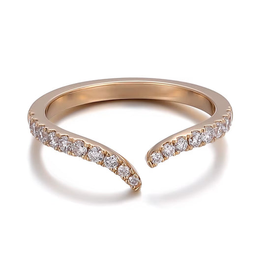 Wedding band | Lab Grown Diamond | 18K 14K 10K Yellow Gold